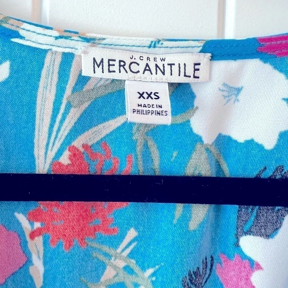 J. Crew Mercantile Floral Hi-Lo‎ Dress Size XXS